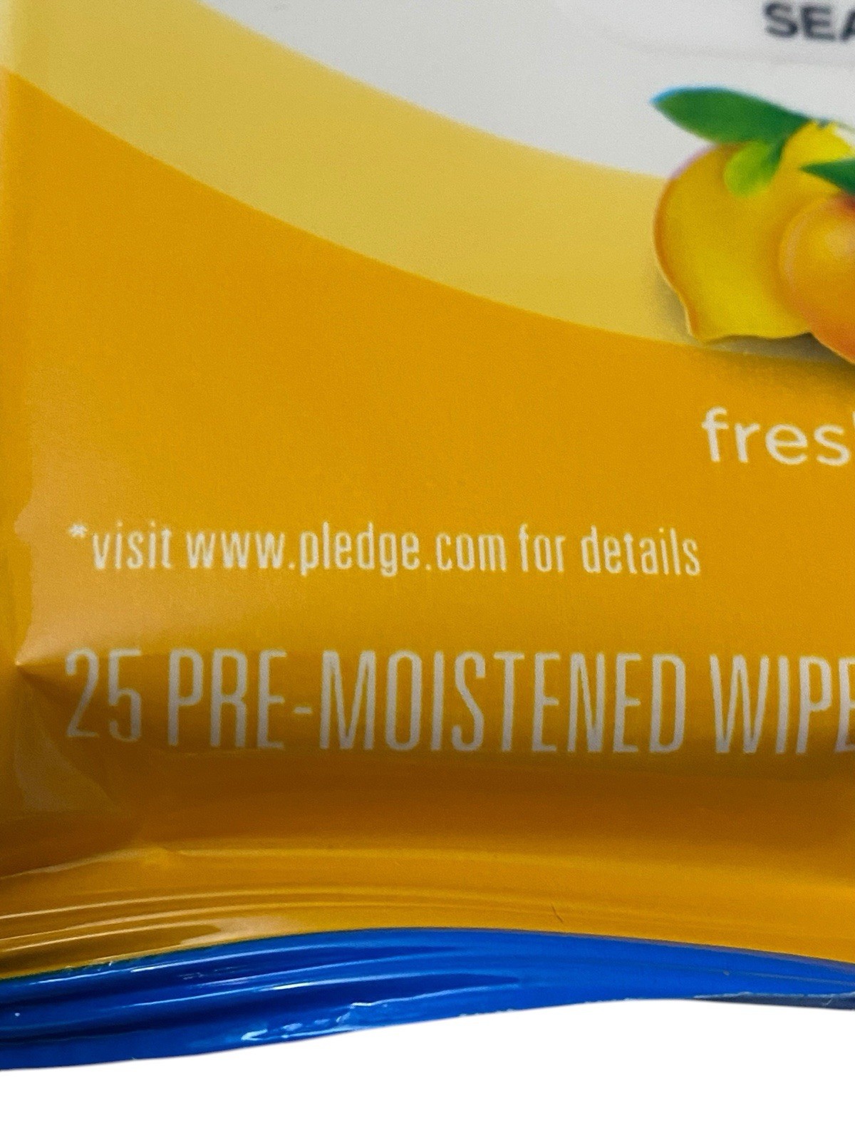 Pledge Everyday Clean Multi-Surface Wipes 25 Wipes Fresh Citrus 5 Packs New
