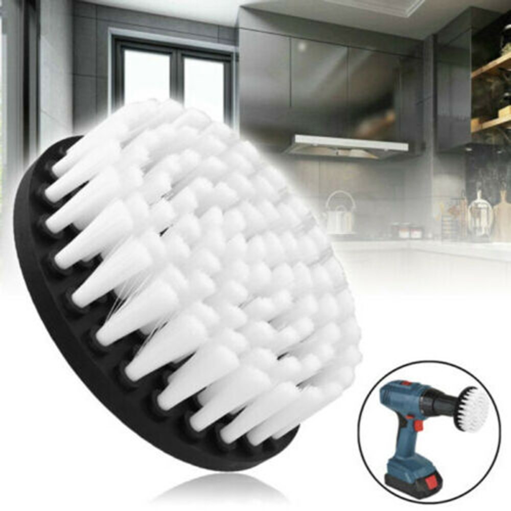 4in Electric Drill Brush For Carpet for TILE Leather Upholstery Cleaning