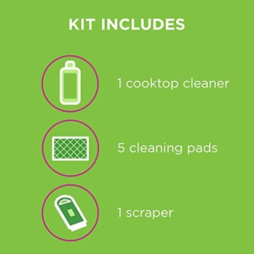 Cooktop Cleaning Kit Glass Ceramic Surface Safe Non-Abrasive 5 oz