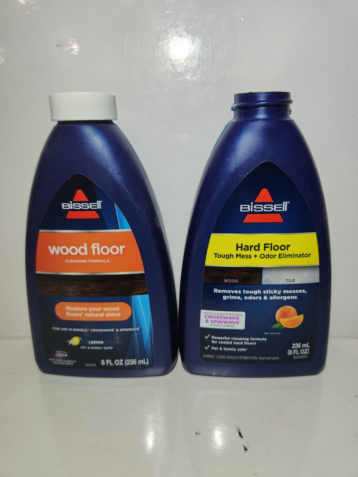 2 Bissell Wood/hard Floor Cleaning Formula 8oz for Bissell Crosswave &spin Wave