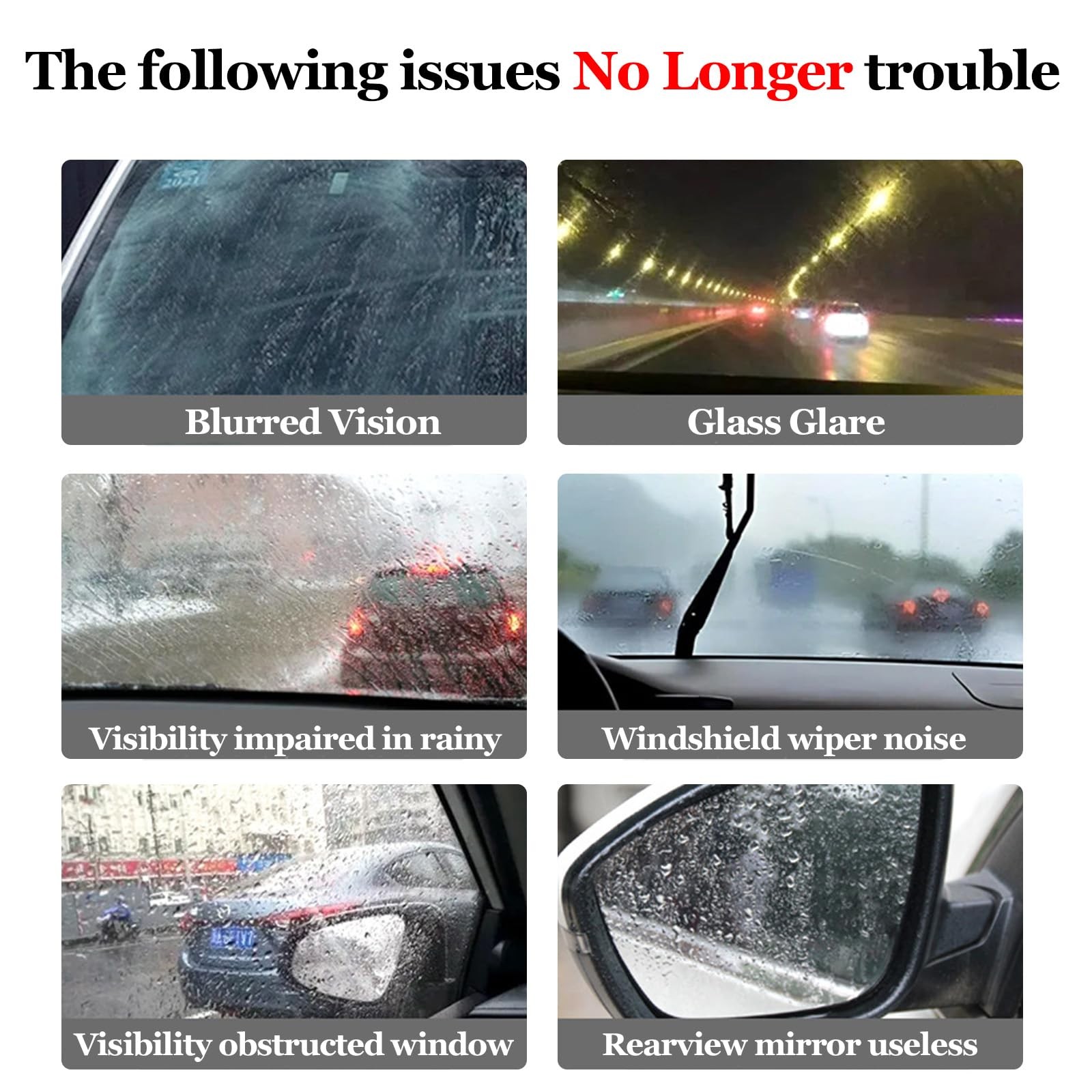 Glass Cleaner for Cars Remove Oil Film, Enhance Windshield Clarity & Safety