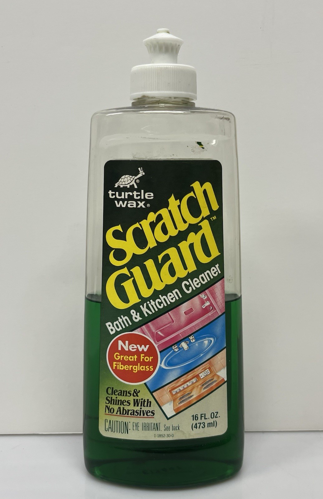 VINTAGE 1987 Turtle Wax Scratch Guard Bath Kitchen Cleaner 16oz Bottle Prop