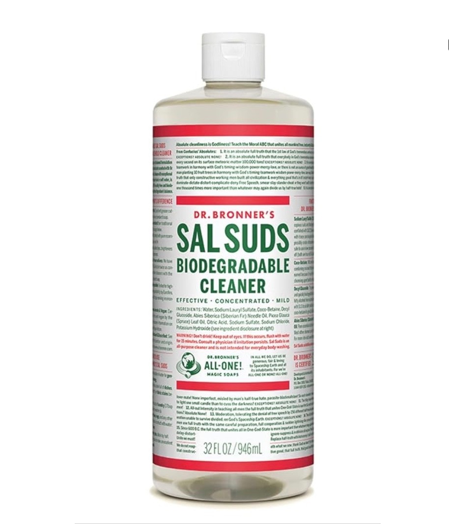 Dr. Bronner’s Sal Suds Biodegradable Cleaner – 32 fl. oz