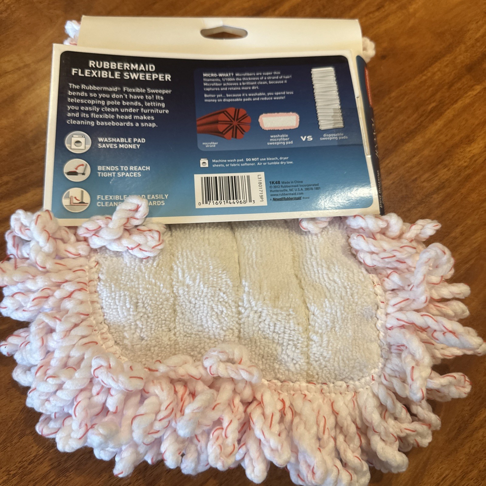 Rubbermaid Reveal Microfiber Dusting Pad 16.5″ 1M20 NEW for flexible sweeper
