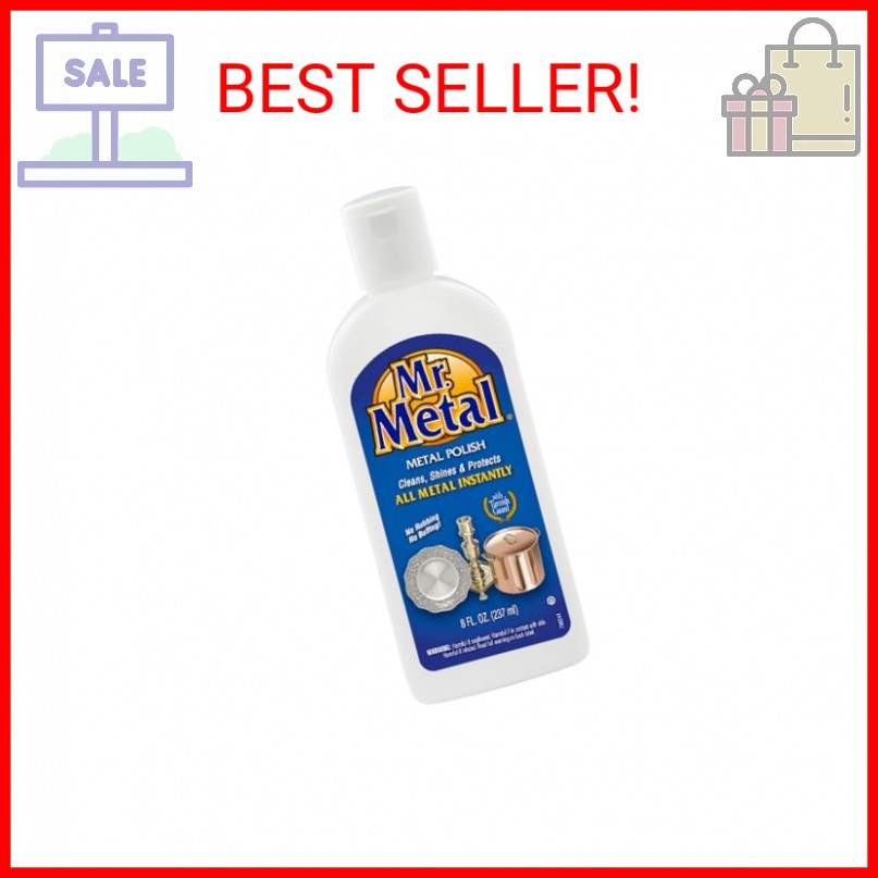 Mr. Metal Metal Polish Liquid All Metal Multipurpose Cleaner, Non-Abrasive, Inst