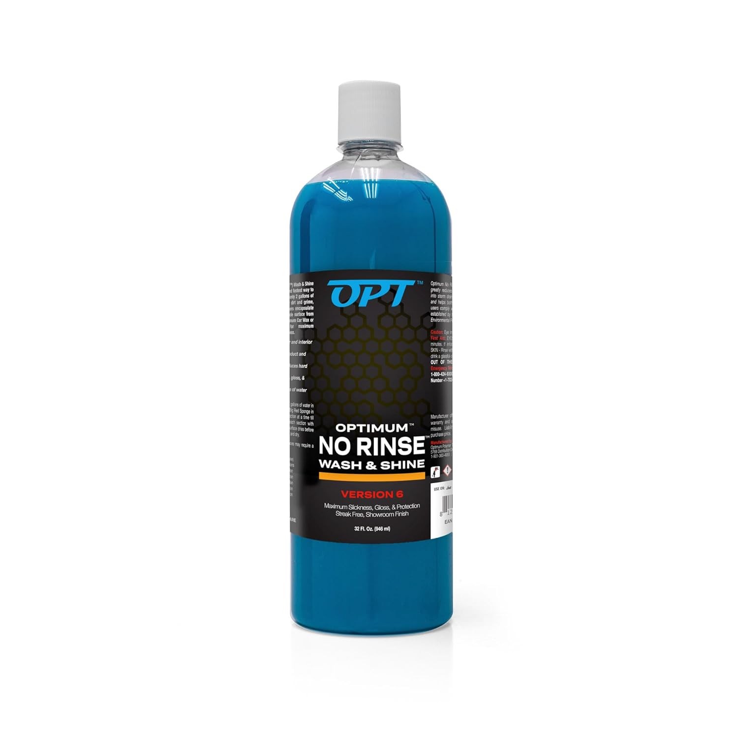 Optimum No Rinse Wash and Shine Version 6 Rinseless Car Wash Soap for Auto