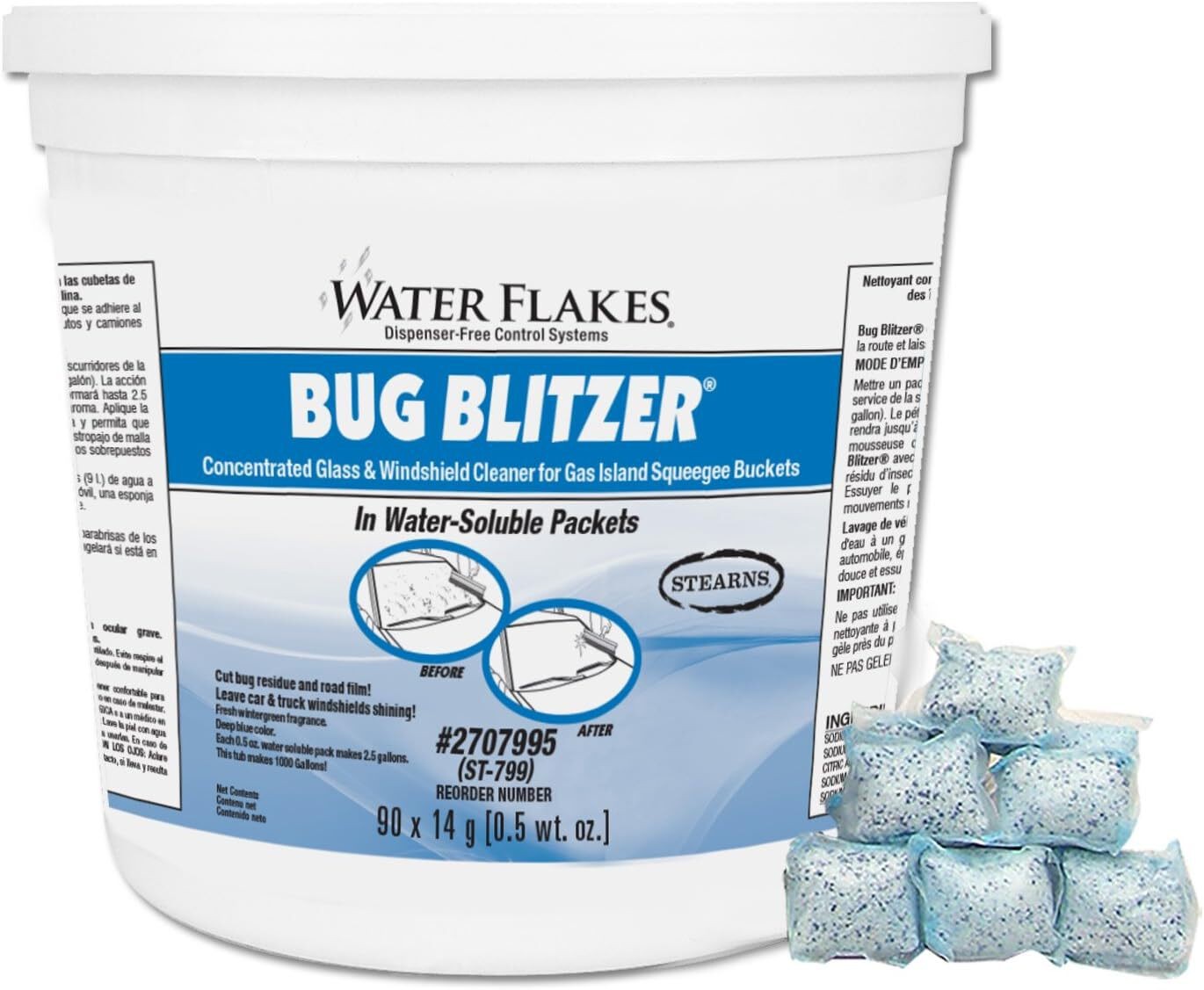 WATER FLAKES Stearns Bug Blitzer in Premeasured Packets 90 x 0.5 oz. Packets (Ne