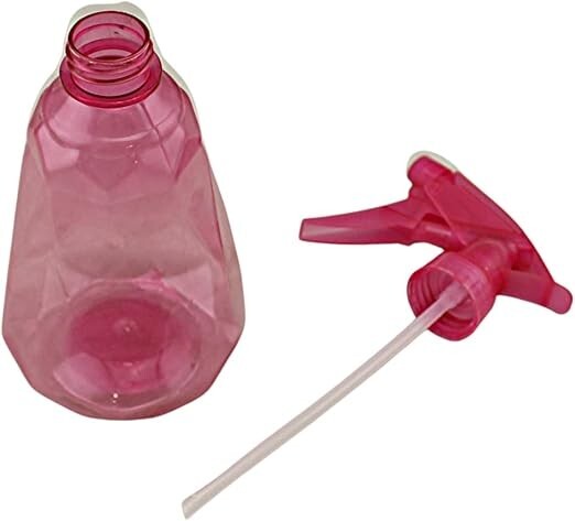 2-Pack 22oz Diamond Pink Spray Bottles – Adjustable Nozzle for Plants, Cleaning,