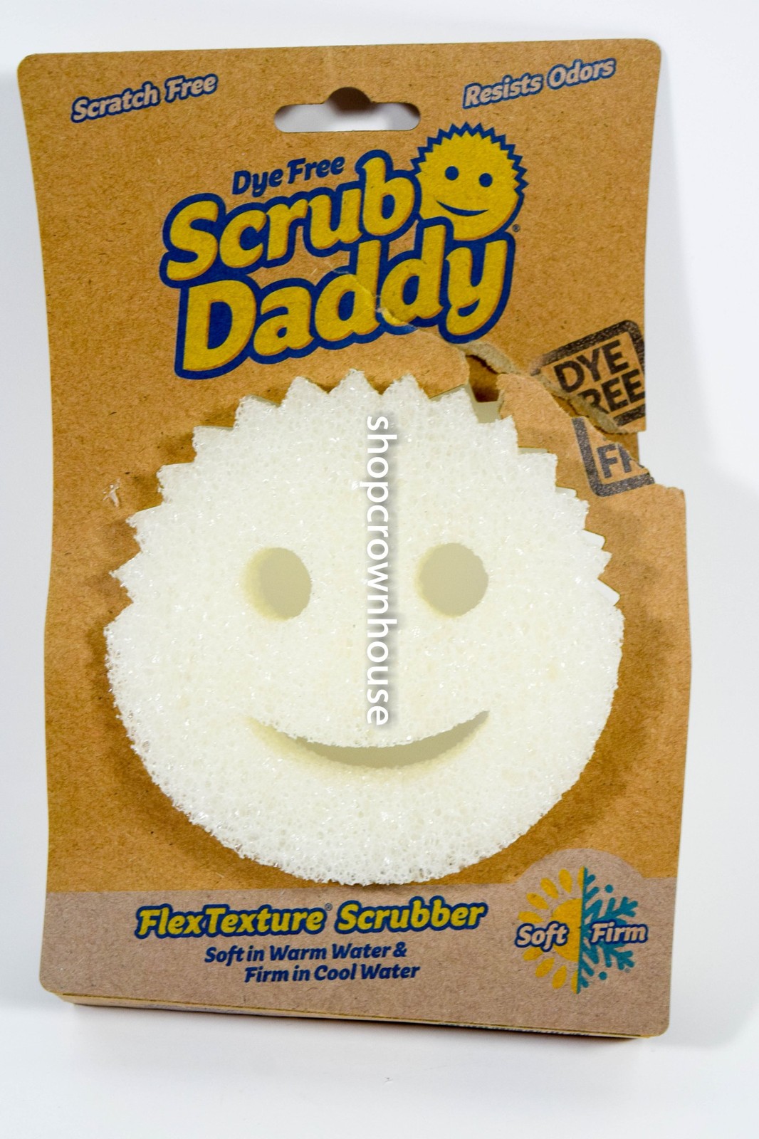 1 Scrub Daddy Dye Free Flex Texture Sponge Odor Resistant Scratch Free