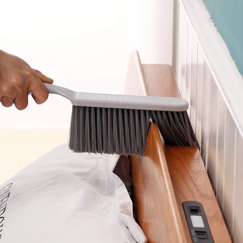 Dusting Brush 13″ Short Thick Firm Plastic Bristles Medium Handheld Broom Cleani