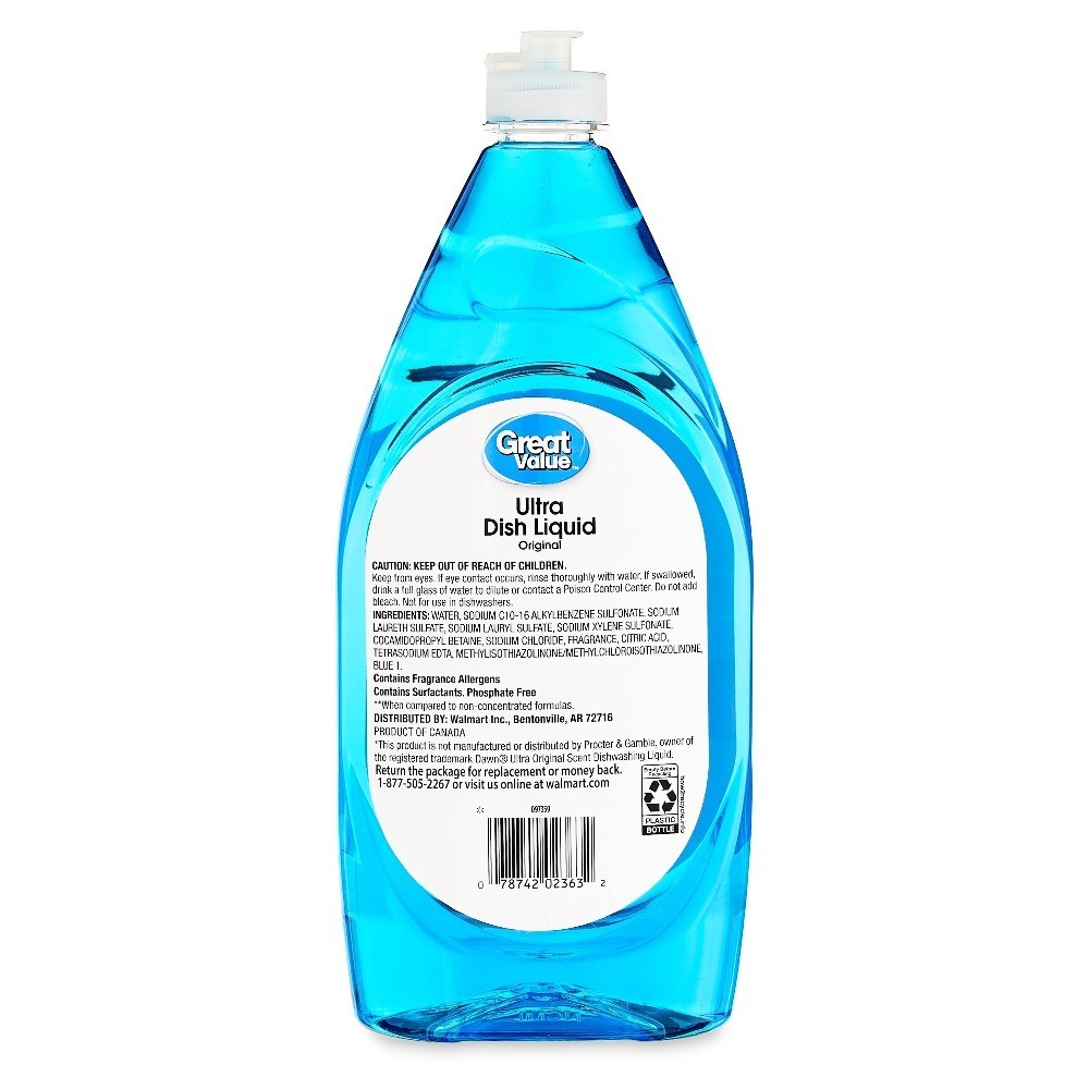 Ultra Dishwashing Liquid Soap Original Scent 28 Fluid Ounces 4 Pack