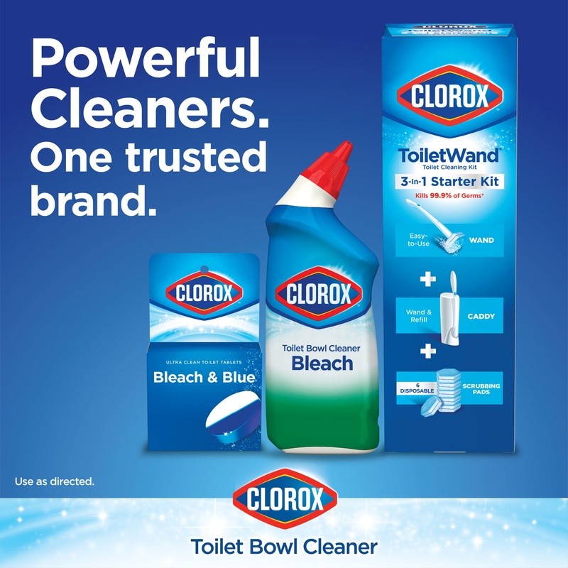 Ultra Clean Toilet Bowl Cleaner Tablets Bleach Deodorizer 2 Count Rain Scent New