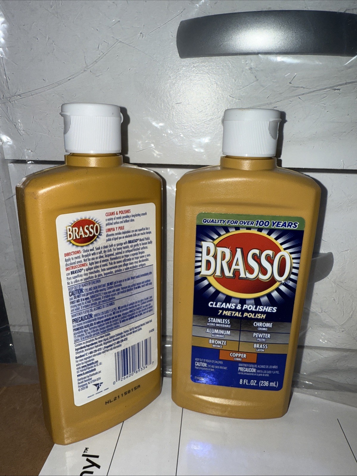 NEW 2 Pack Brasso-2660089334 Multi-Purpose Metal Polish, 8 oz