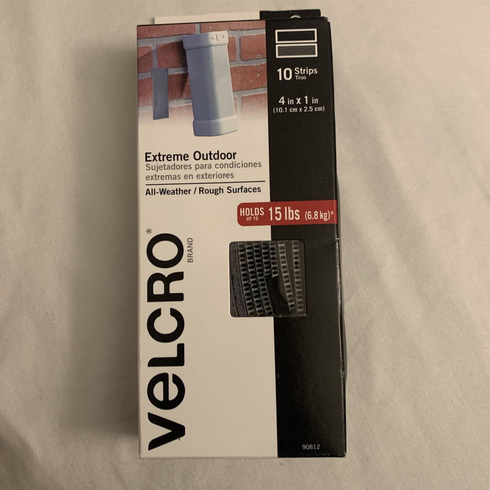 Velcro Indoor/Outdoor Hook and Loop Fasteners, 10 Fasteners (VEK90812)