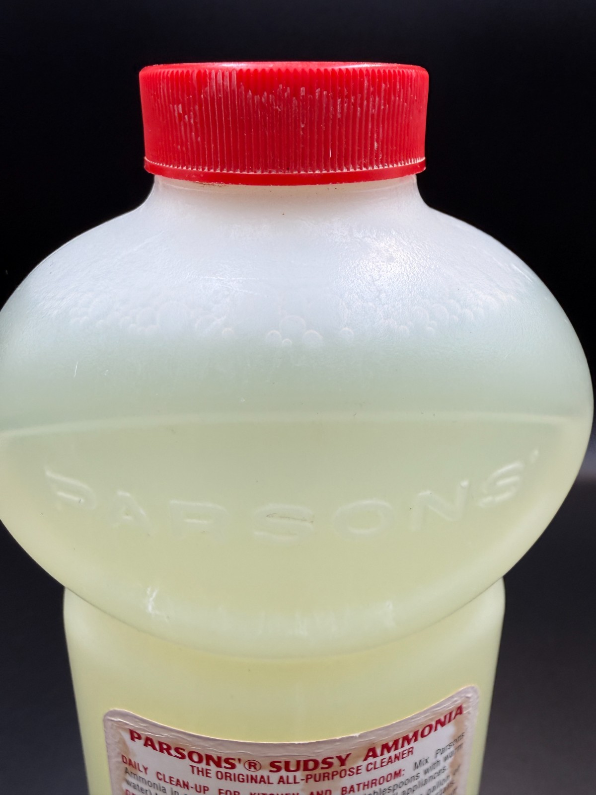Vintage 1999 Parsons Sudsy All Purpose Ammonia Cleaner-28 Fl Almost Full