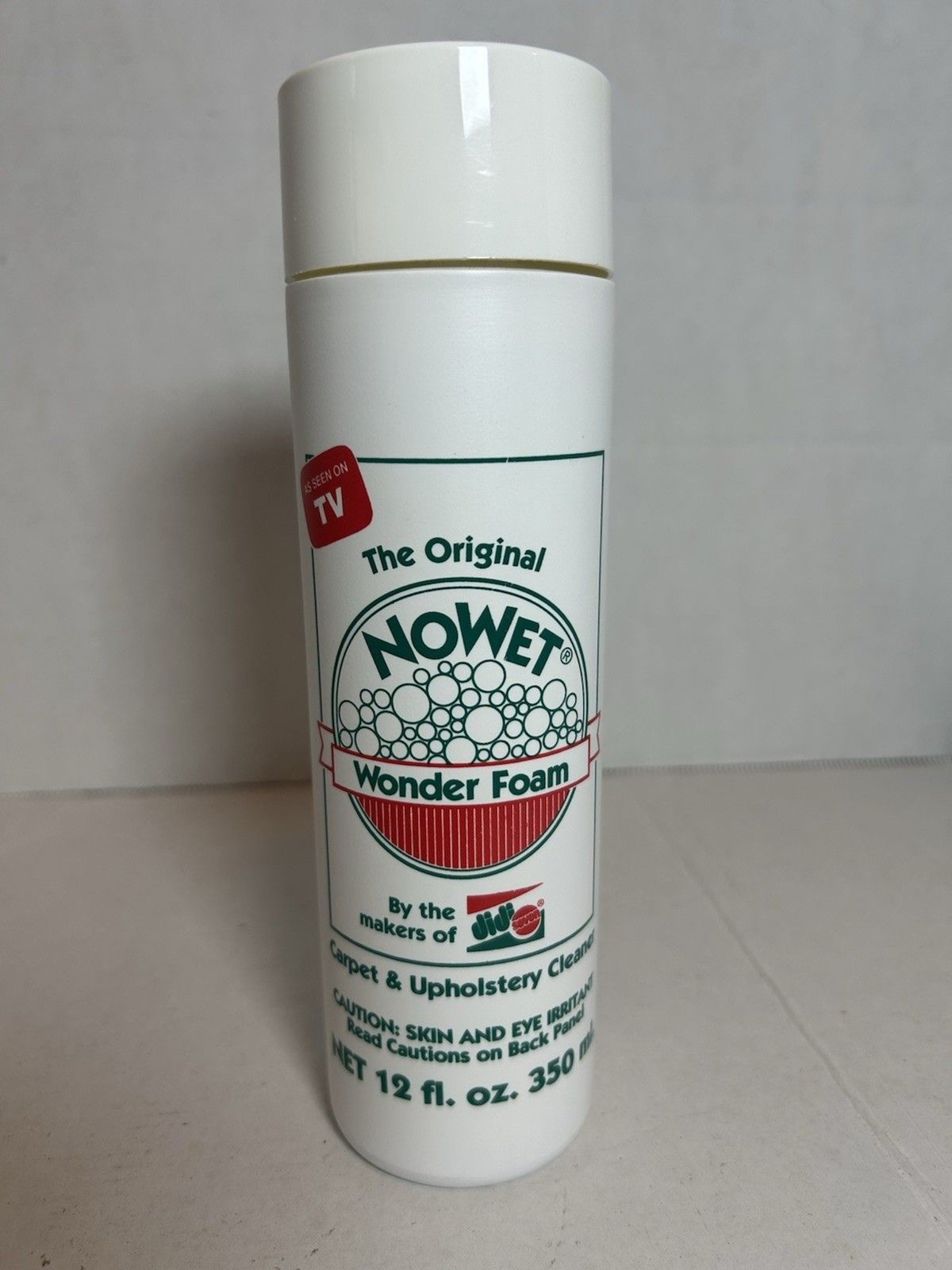 NoWet Wonder Foam Carpet Upholstery Cleaner 12oz Vintage 94 Canada USA As On TV
