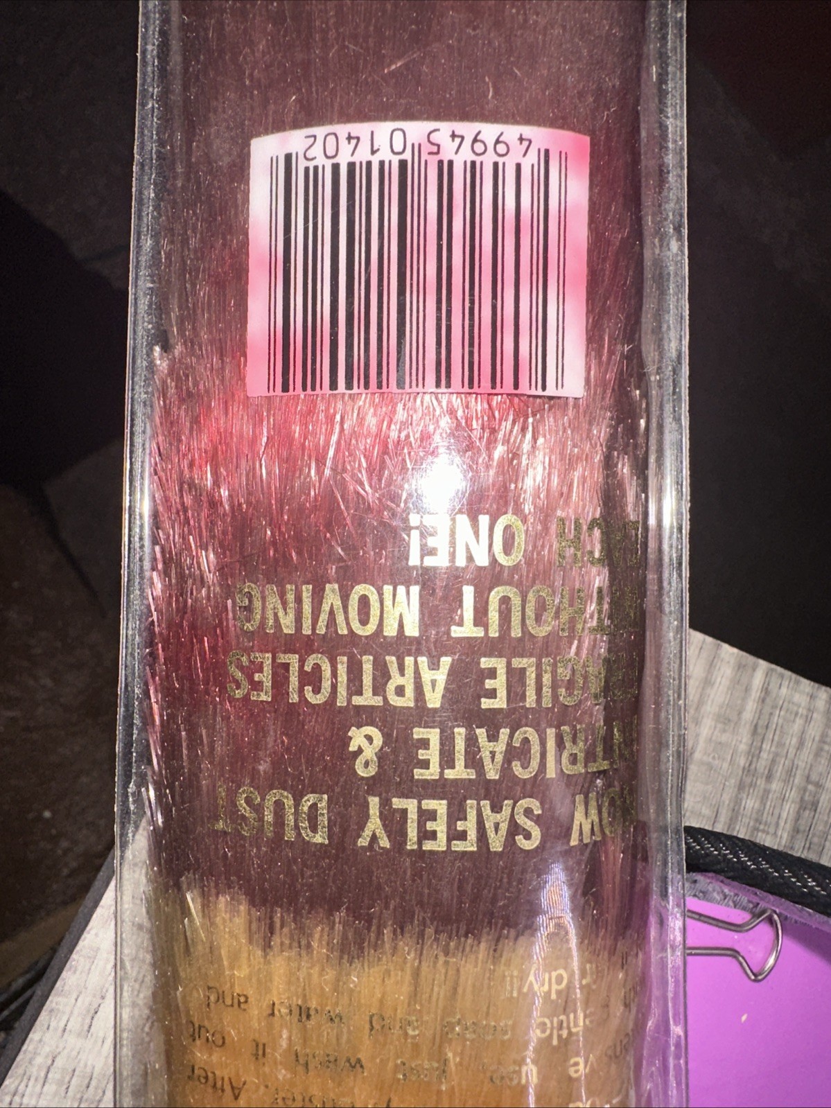 Original Magic Duster w/Wooden Handle, Black Brown NEVER USED