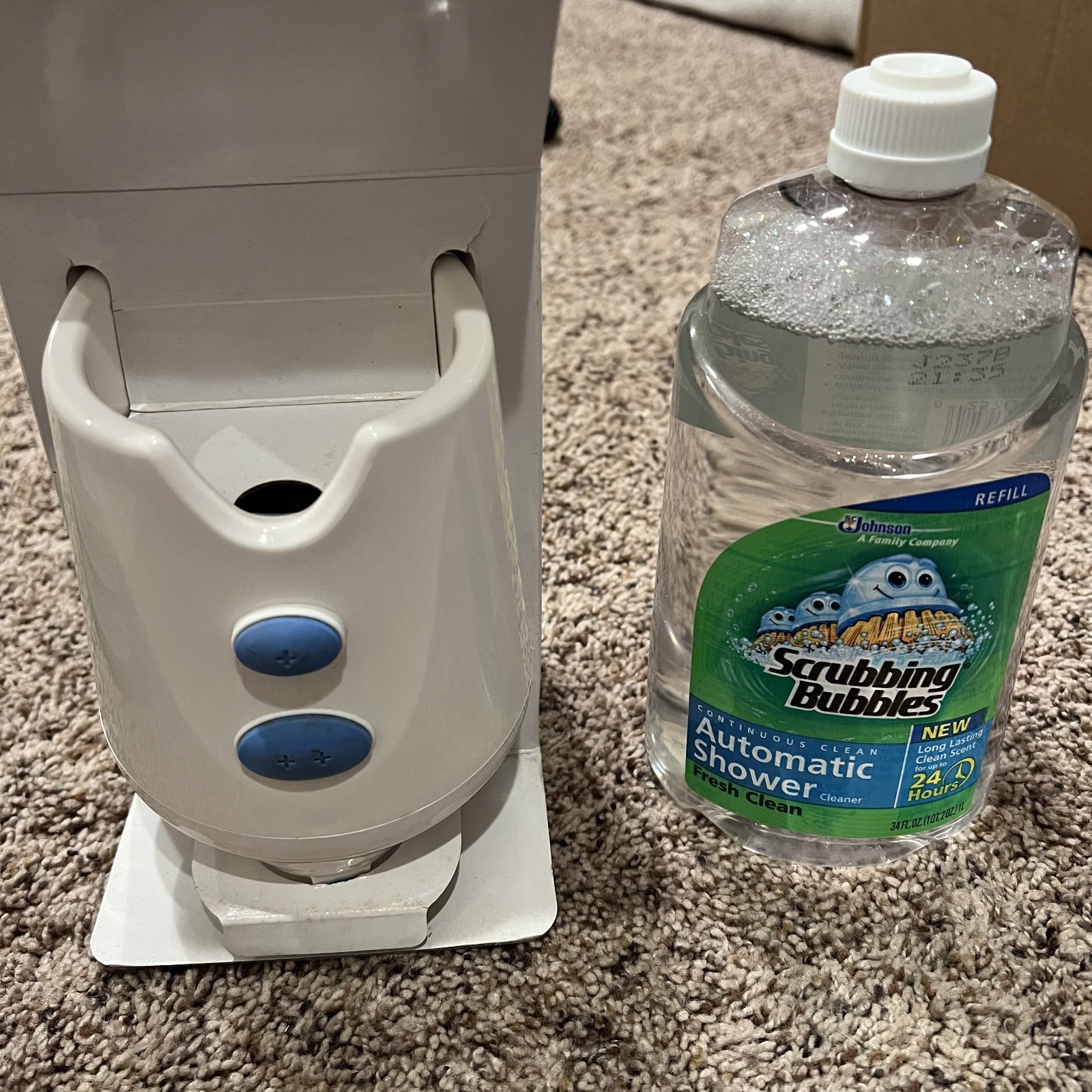 Scrubbing Bubbles Automatic Shower Cleaner Kit NEW 1 Refill 2-Buttons