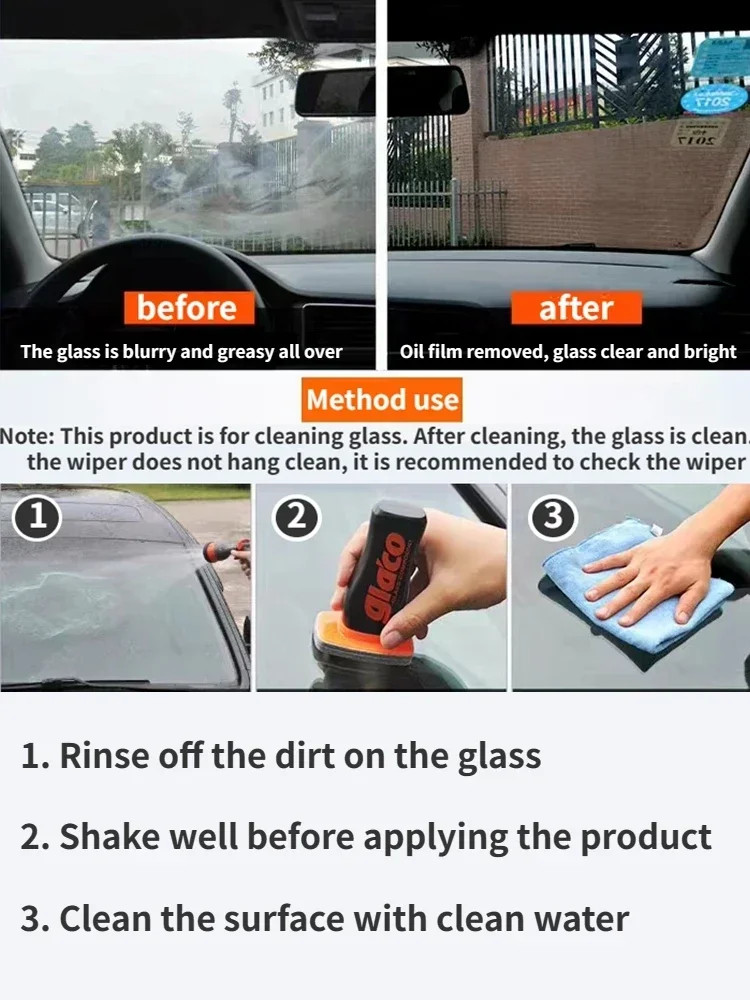100ml Soft99 Car Windshield Oil Film Removal Rain Repellent Car Japan Glaco Coat