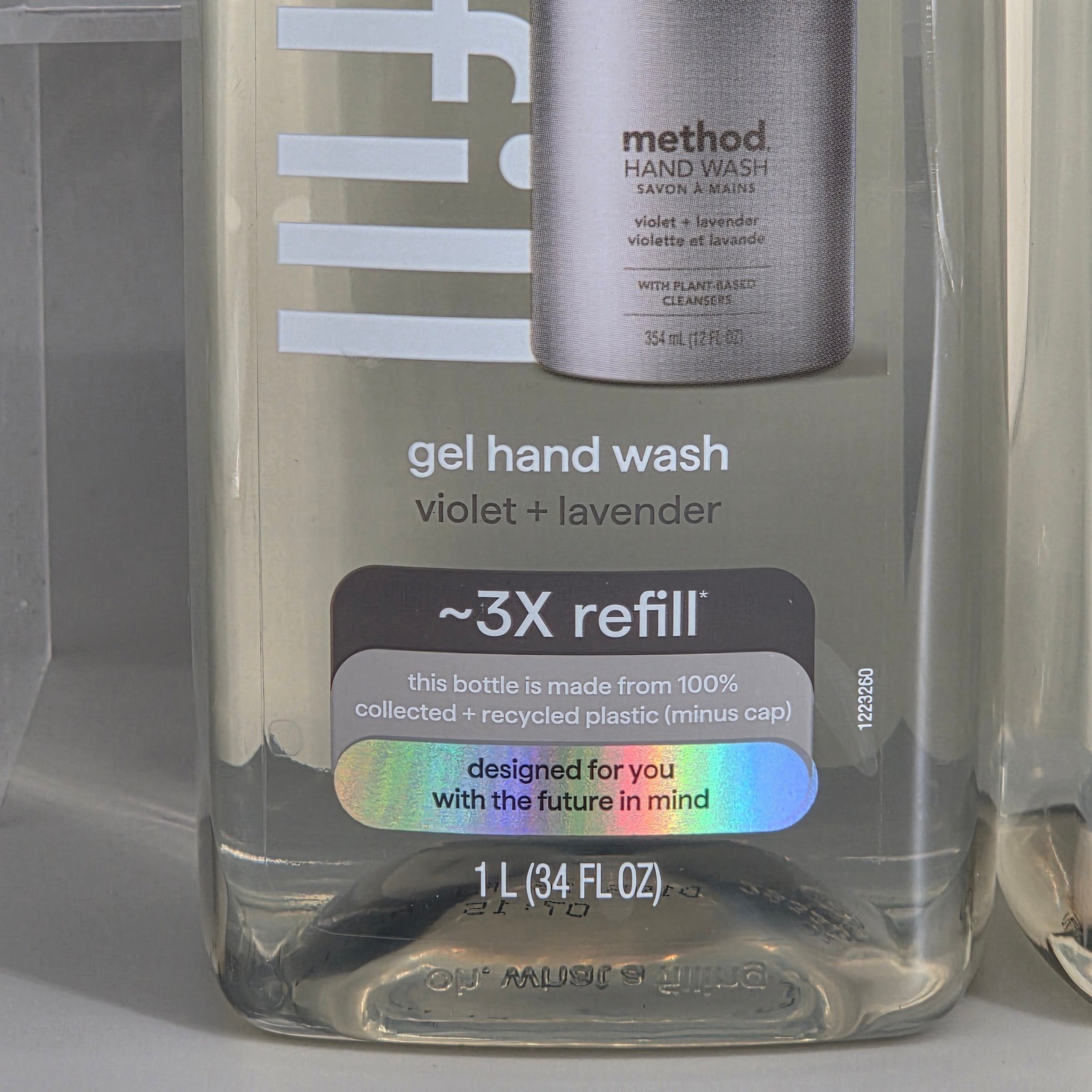 Method Gel Hand Wash Refill Unisex 34oz 2 Pack Violet Lavender Eco Friendly Bulk