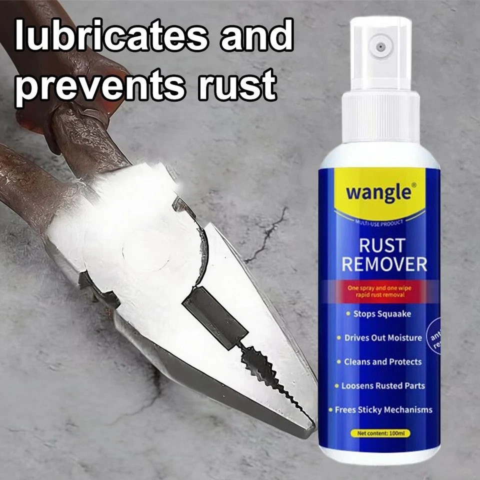 Metal Rust Remover Heavy-Duty Rust Remover 100Ml Quick-Acting Cleaner HOT