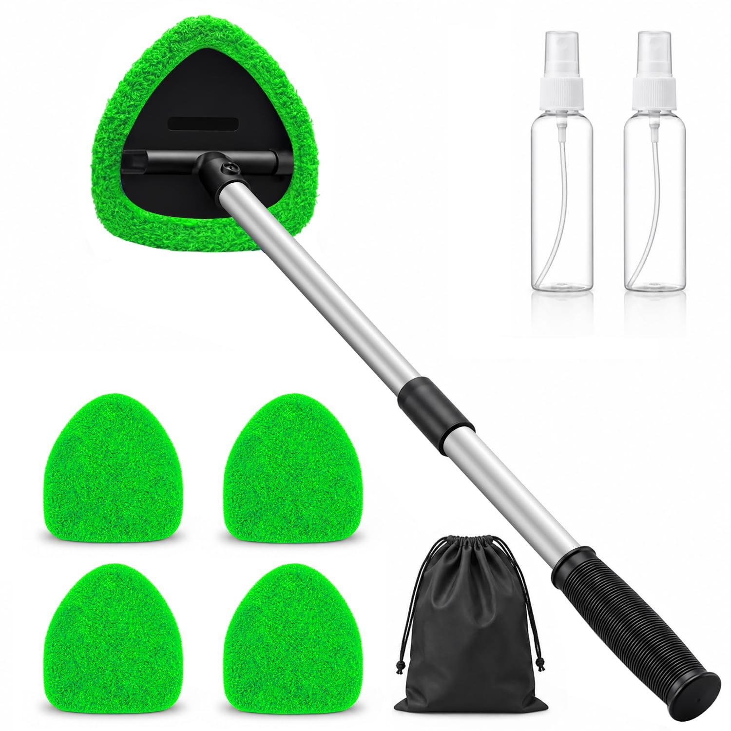 25.5″ Extra-Long Reach – Super Absorbent Coral Velvet Windshield Cleaner Tool…