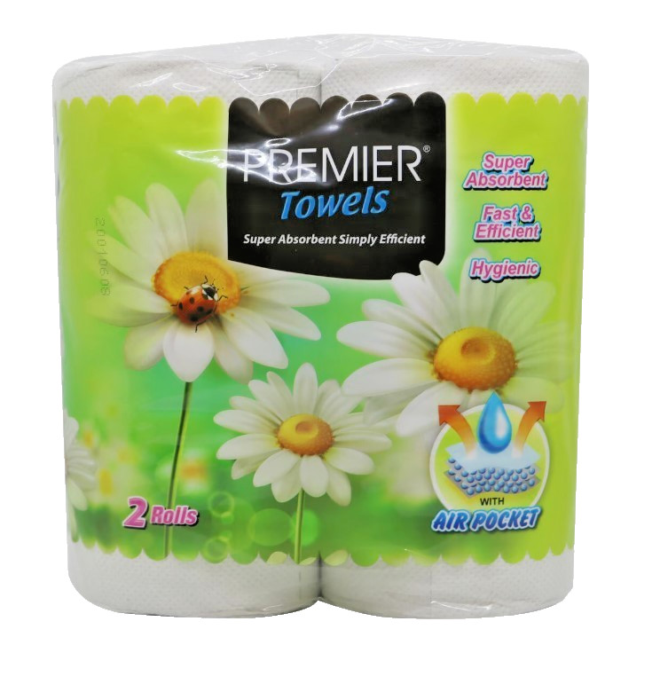 PREMIER TOWELS 2 ROLLS FOR KITCHEN