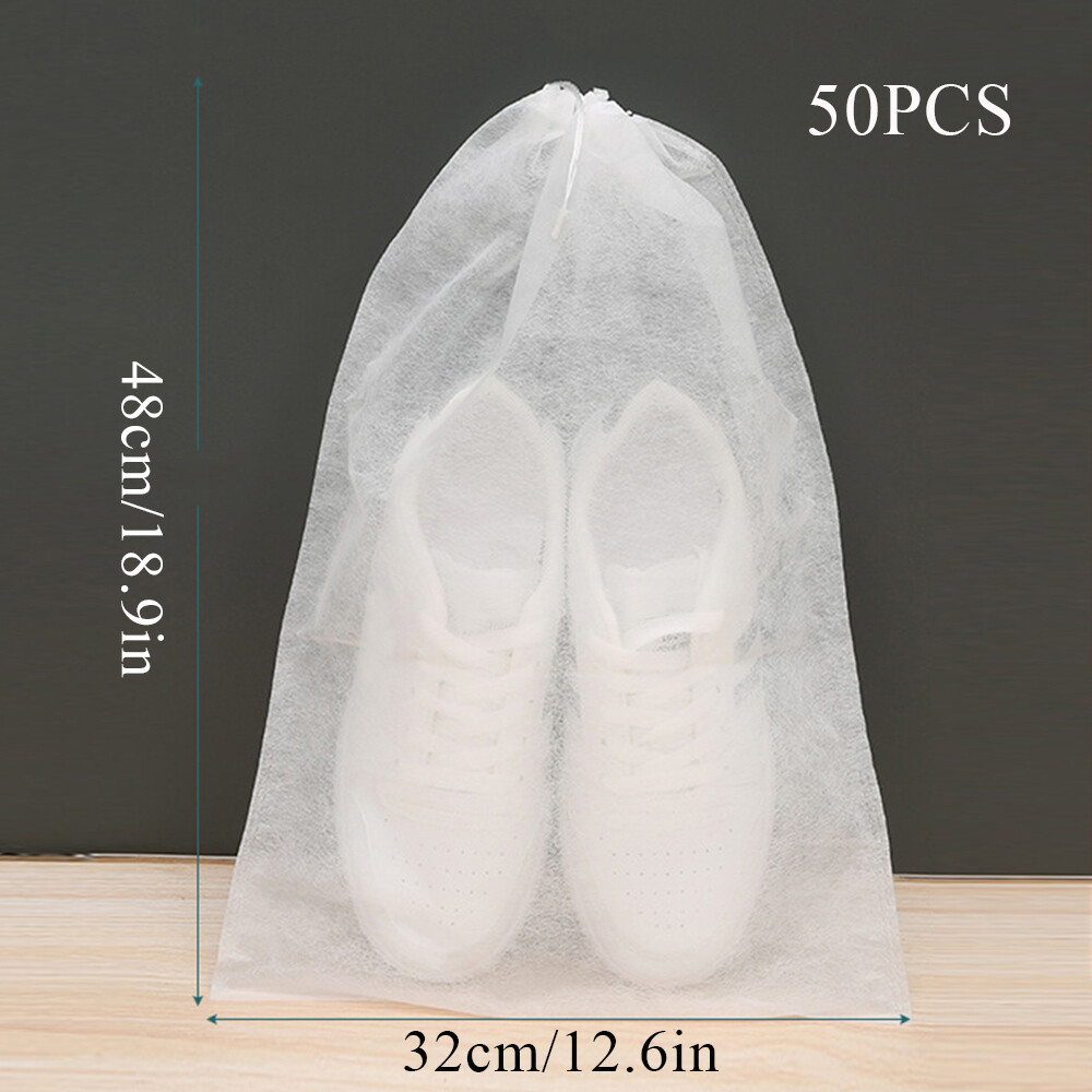 Shoe Storage Sundries Cover Shoe Cover Non-woven Bag Drawstring Storage Bag
