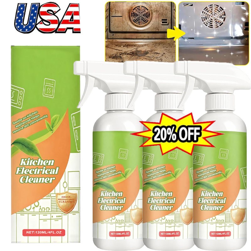 120ML Electrolyzed Ion Kitchen Cleaner Spray, Cleanse Kitchen Appliance Cleaner