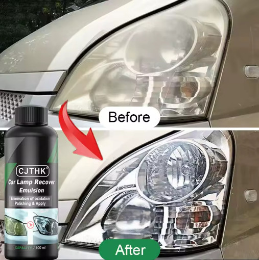 Car Headlight Restoration Kit 300ml – Oxidation Remover, Polish & Clear Lens Rep