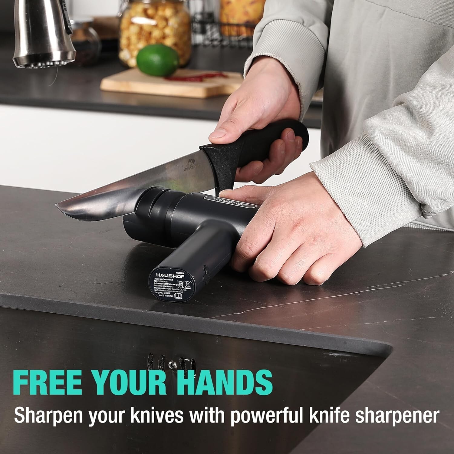 Electric Spin Scrubber Cordless Cleaning Brush with 8 Replaceable Heads 3 Speeds