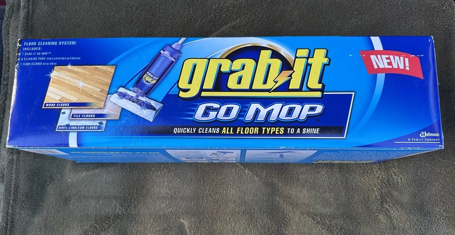 Discontinued GRAB IT GO MOP Mopping Floor Cleaning System Refill Pads