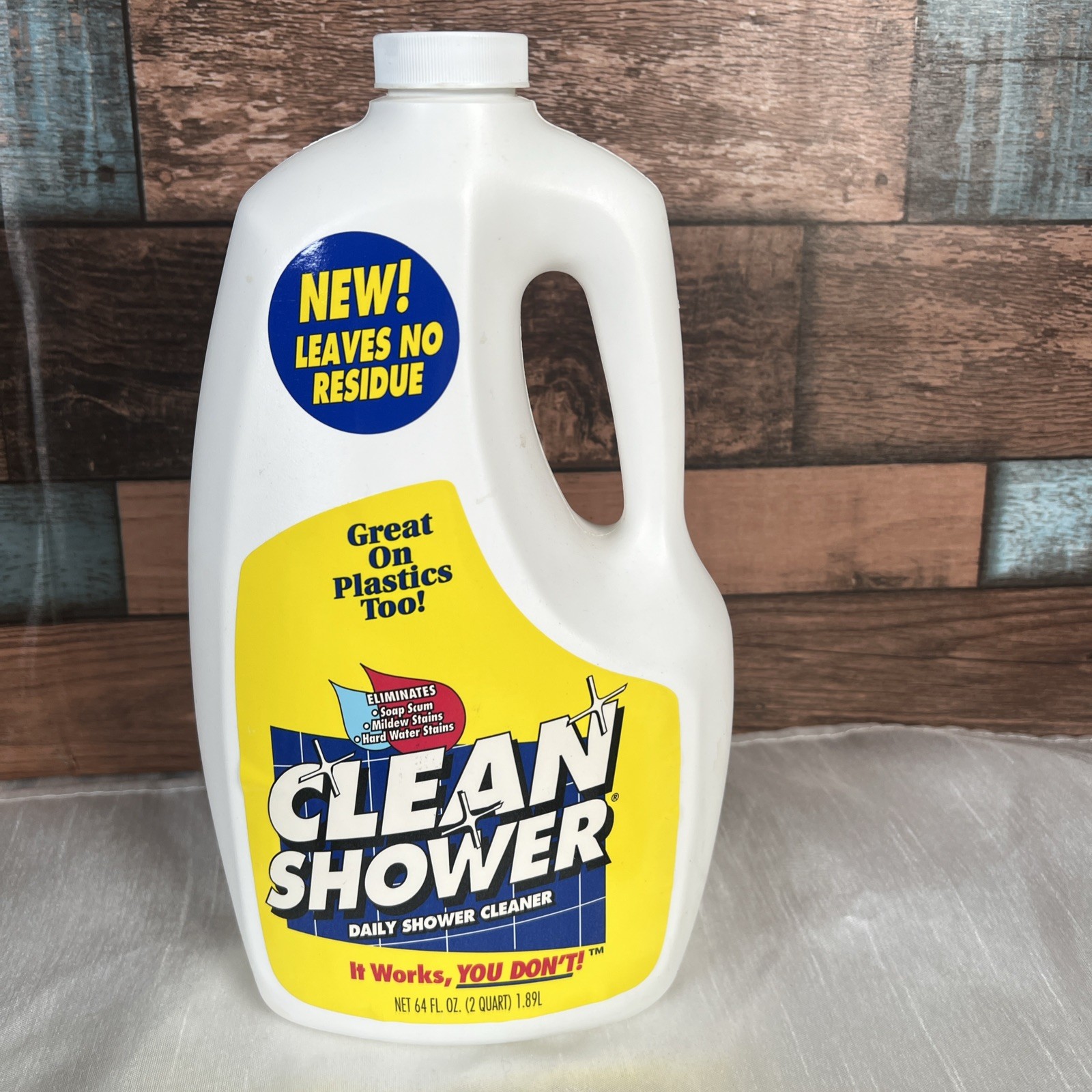 Vintage 1998 NOS Clean Shower 64oz Refill Jug -USA –