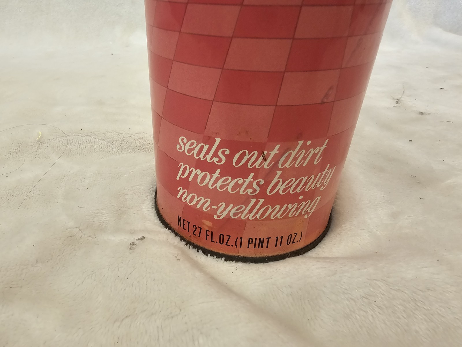 Vintage 60s Bruce Self Polishing Floor Wax Advertising Can Movie Prop Near Full