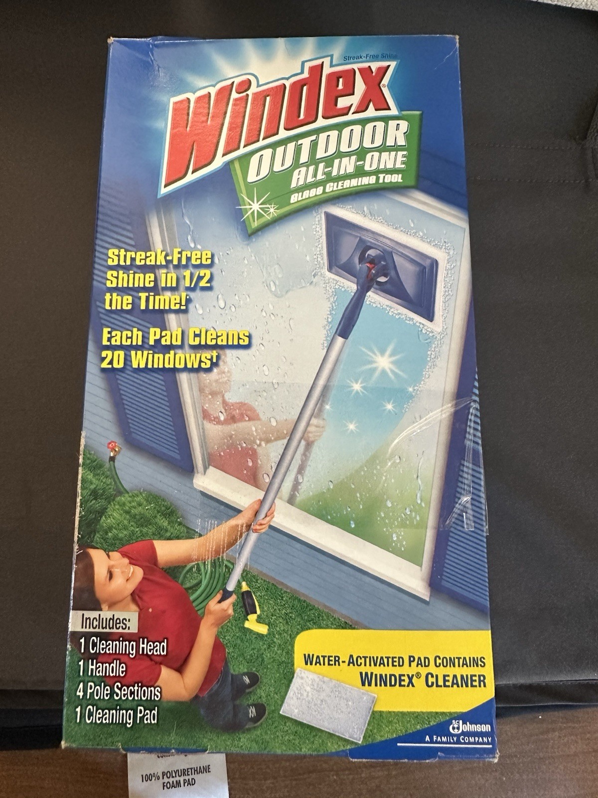 Windex Outdoor All-In-One Glass & Window Cleaning Tool Starter Kit NEW