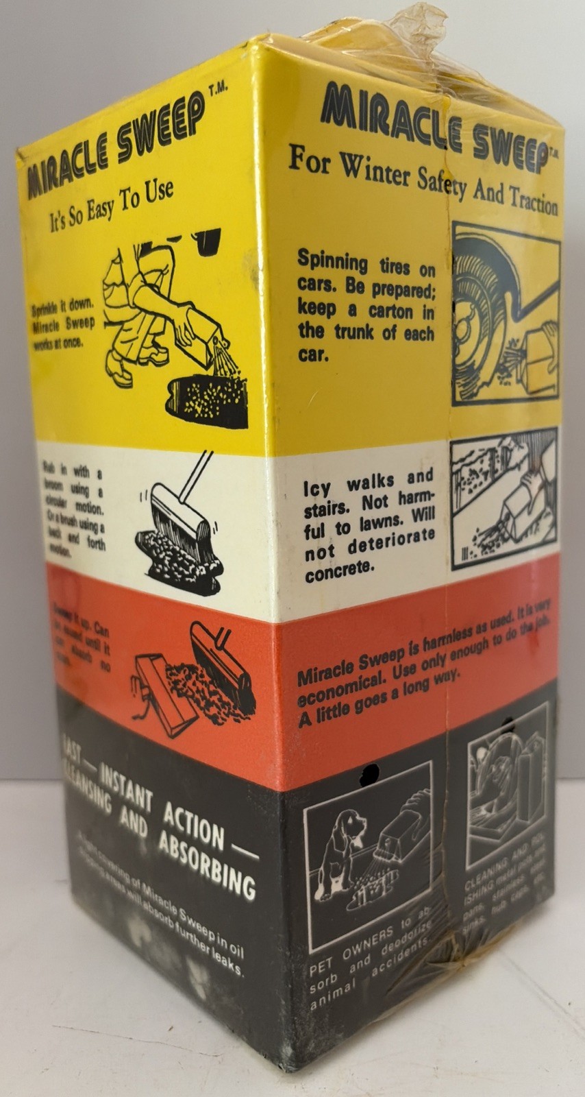 Vintage Miracle Sweep Multipurpose Indoor And Outdoor Cleaner NEW