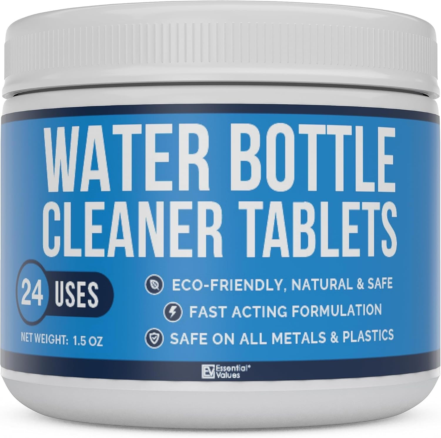 Essential Values Water Bottle Cleaner – Water Bottle Cleaning Tablets & Reservoi