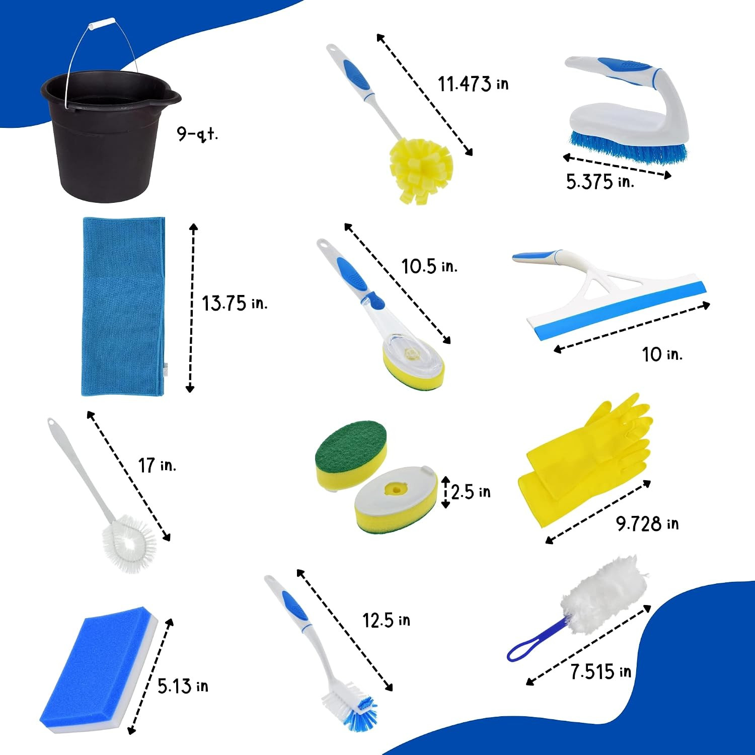 Cleaning Supplies Bundle, Home Office School Restaurants Bathroom Kitchen Laundr