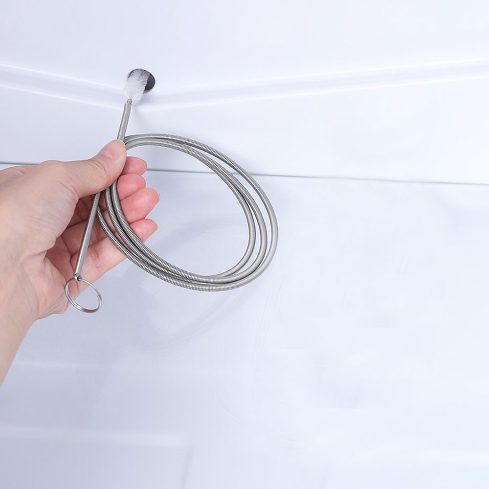 1M Flexible Drain Pipe Clean Brush Kitchen Bathroom Sink Hair Clog Remover Tool