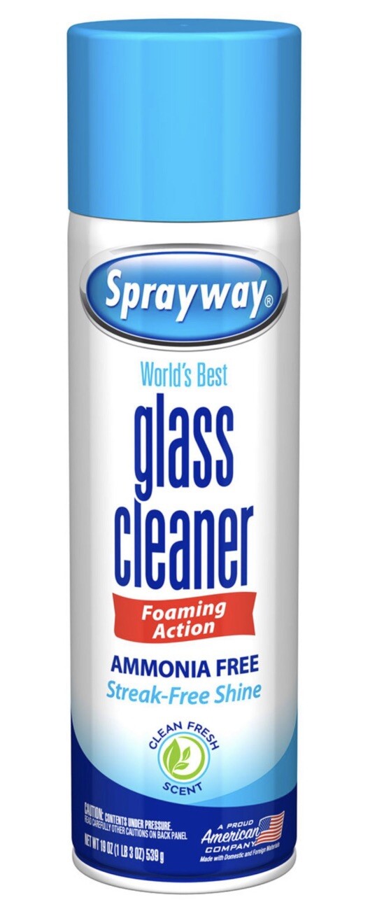 Glass Cleaner Streak-Free Ammonia-Free Heavy-Duty Fresh Scent Sprayaway 12-pack
