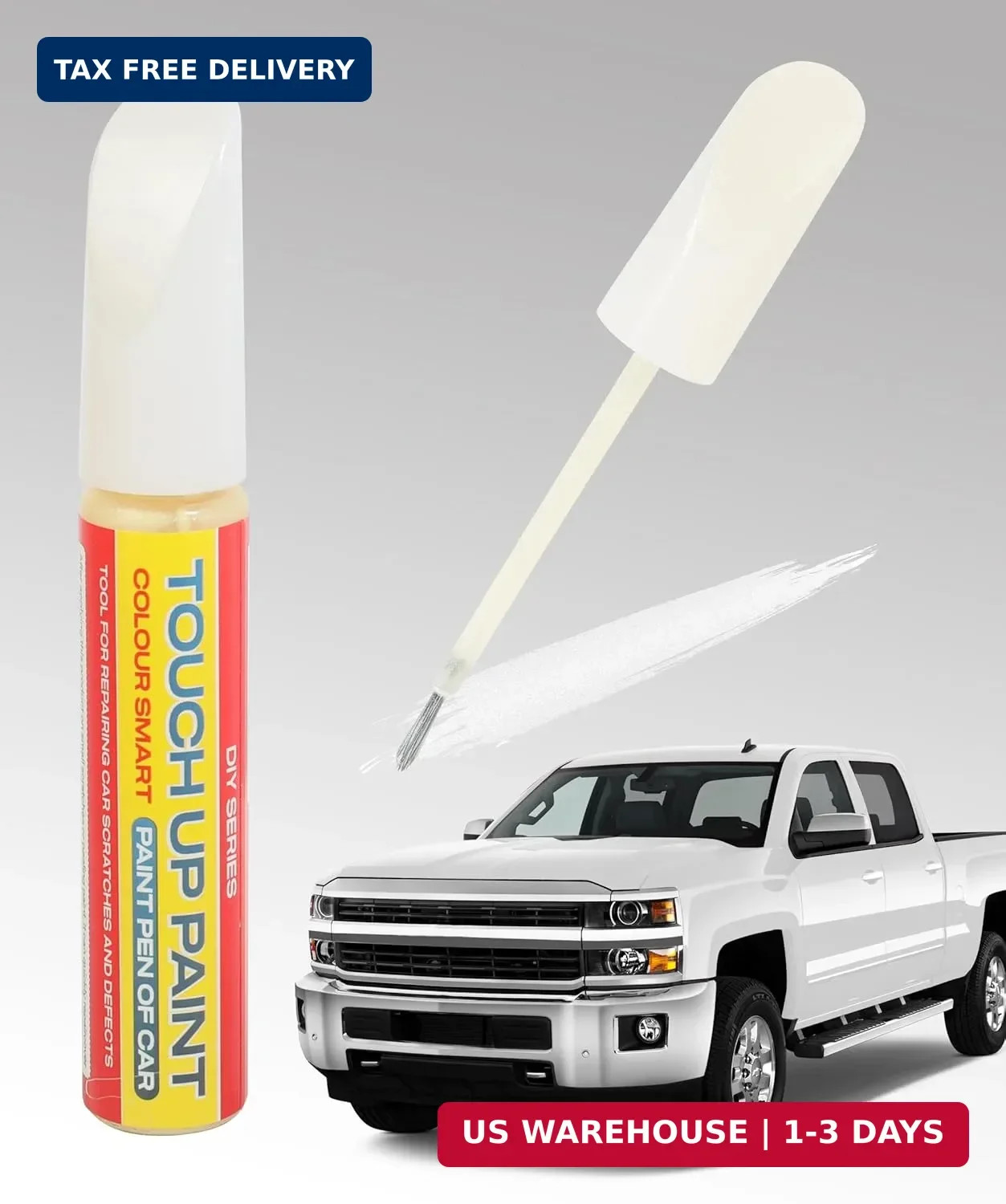Pure White Touch Up Paint Universal Color Match for All Car Models Repair Pen