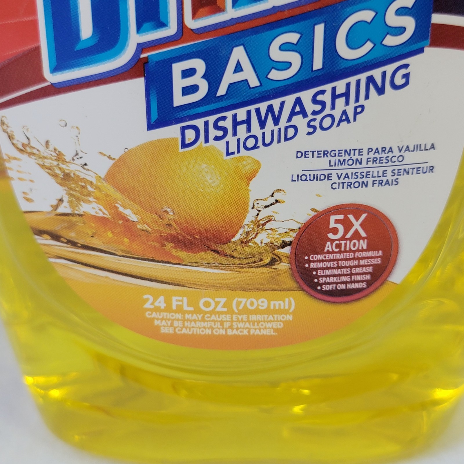 Lot Of 3 Brillo Basics Dish Soap Lemon Fresh Liquid Dishwashing Detergent 24 oz