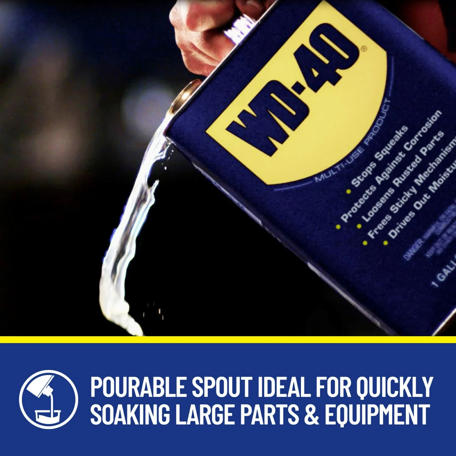 2 PACK WD-40 Multi-Use Product Multi-Use Product Displaces Moisture, 1 Gallon