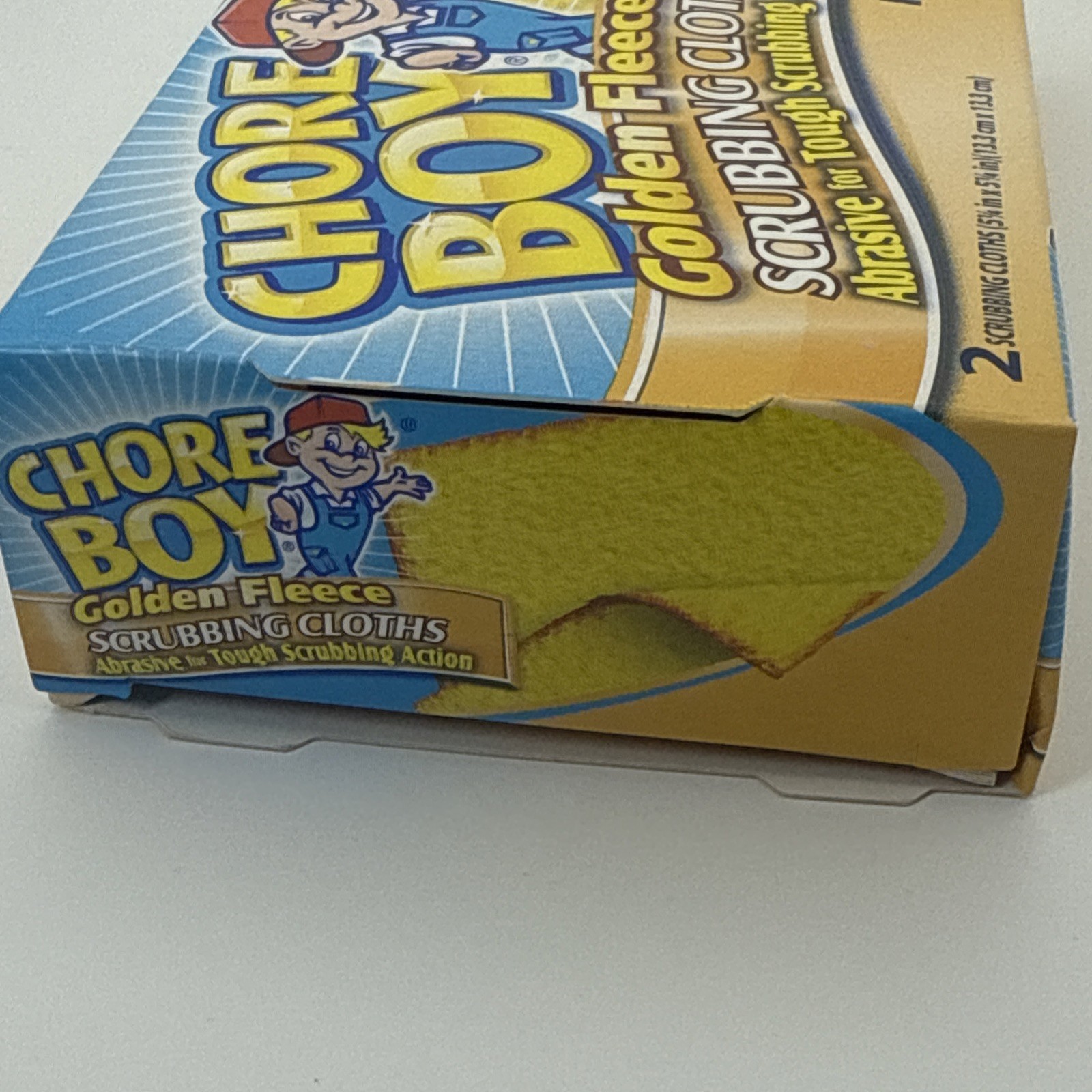 16 PCS / CHORE BOY Golden Fleece Scouring Cloths Pads Scrubbing, 8 Boxes Of 2