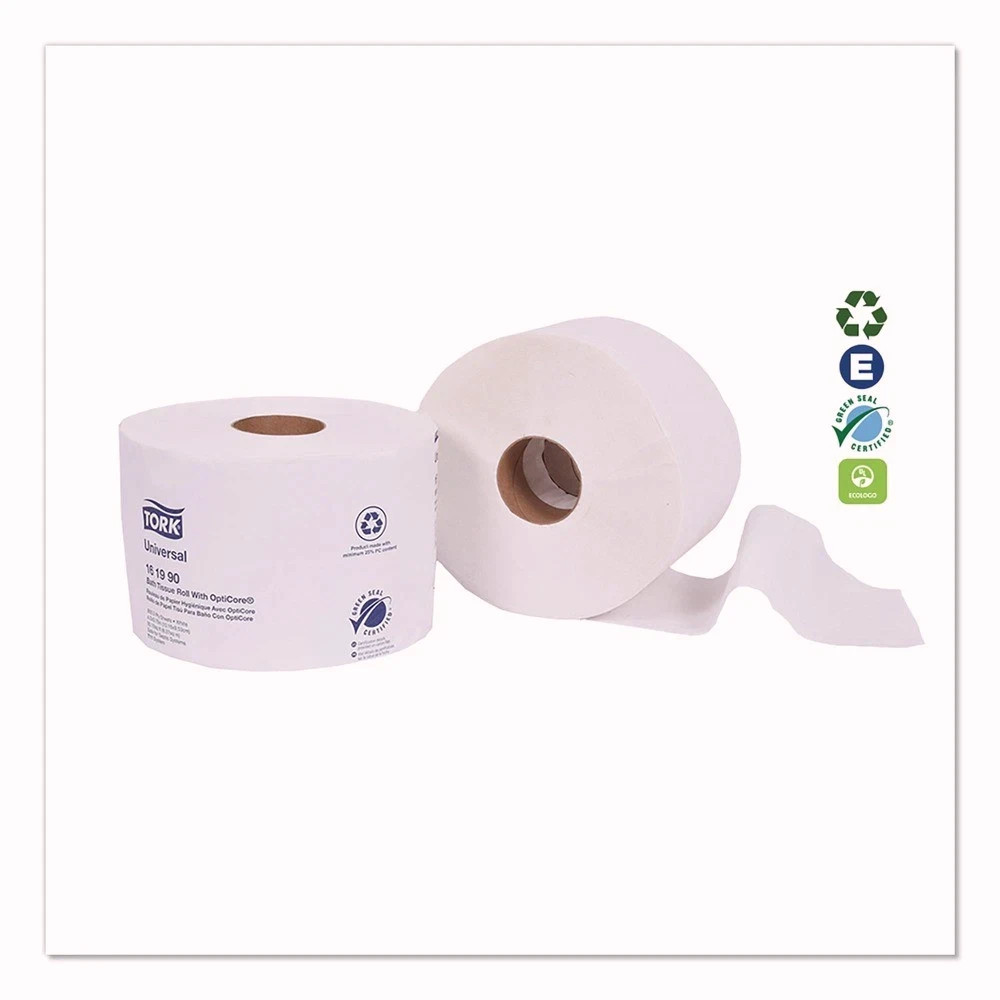 Tork 161990 2-Ply Universal Bath Tissue Roll w/ OptiCore – White (36/Carton) New