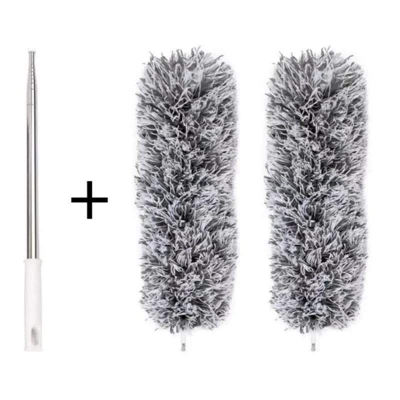 Retractable Duster Stainless Steel 2.8M Longhandle Dusting Chicken Dust Tools Ca