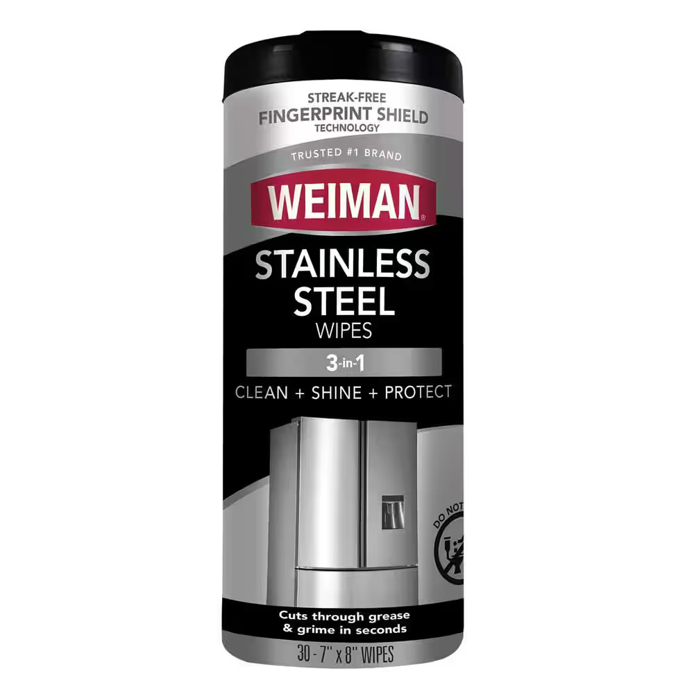 12 Oz. Stainless Steel Cleaner Wipes (3-Pack)