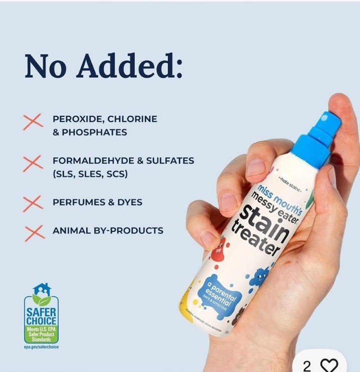 Miss Mouth’s Messy Eater Stain Treater Spray – 4oz Stain Remover – Newborn & …