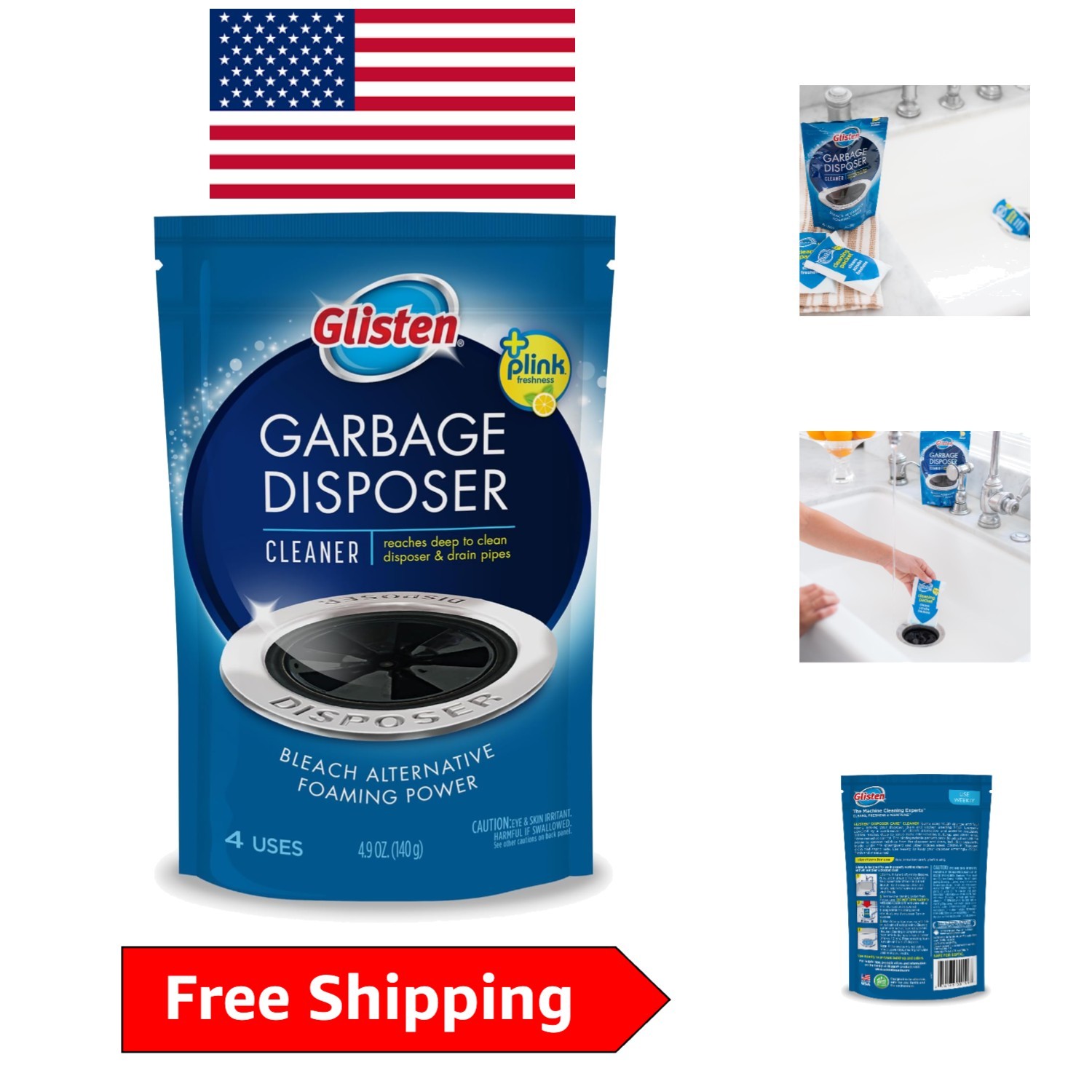 20-Use Powerful Lemon Foaming Garbage Disposer Cleaner – Cruelty-Free Formula