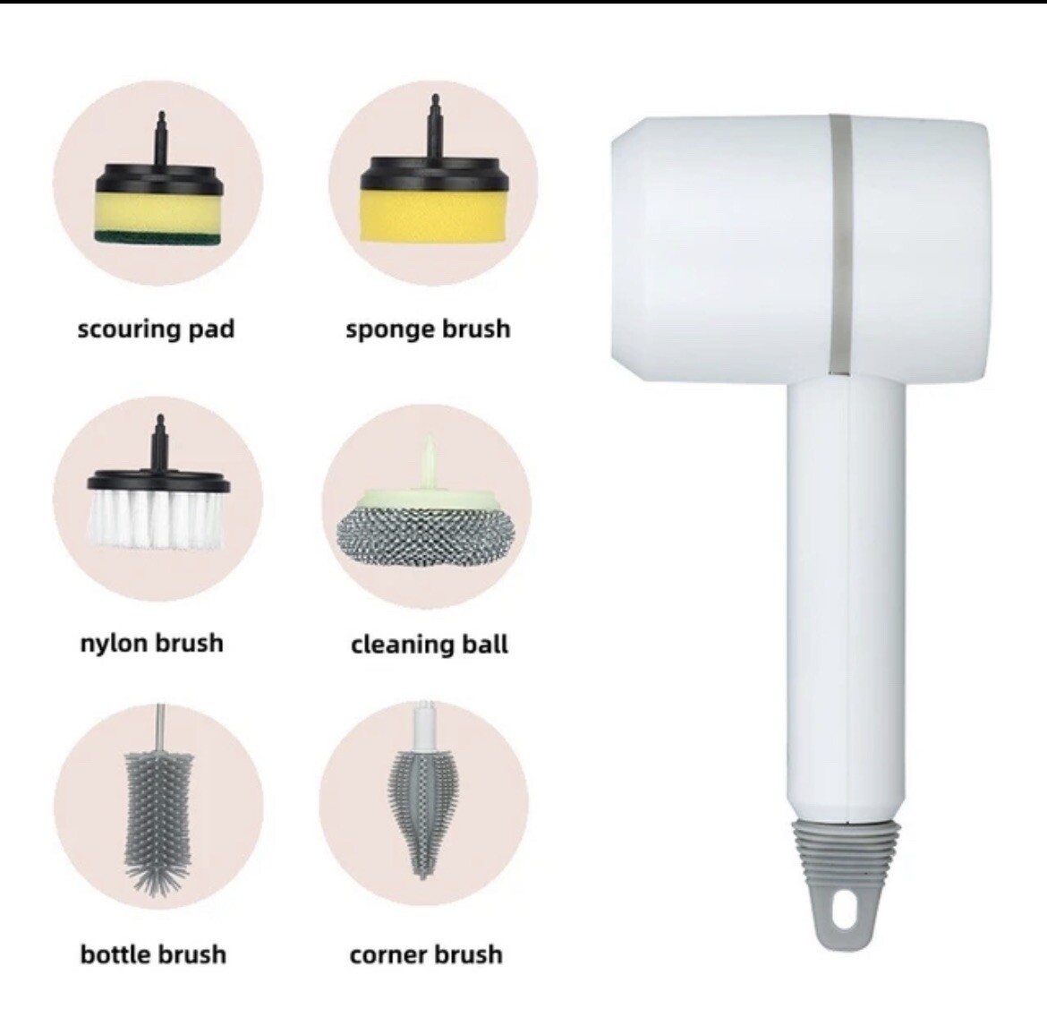 Electric Kitchen Scrubber For Kitchen Dishes Sink